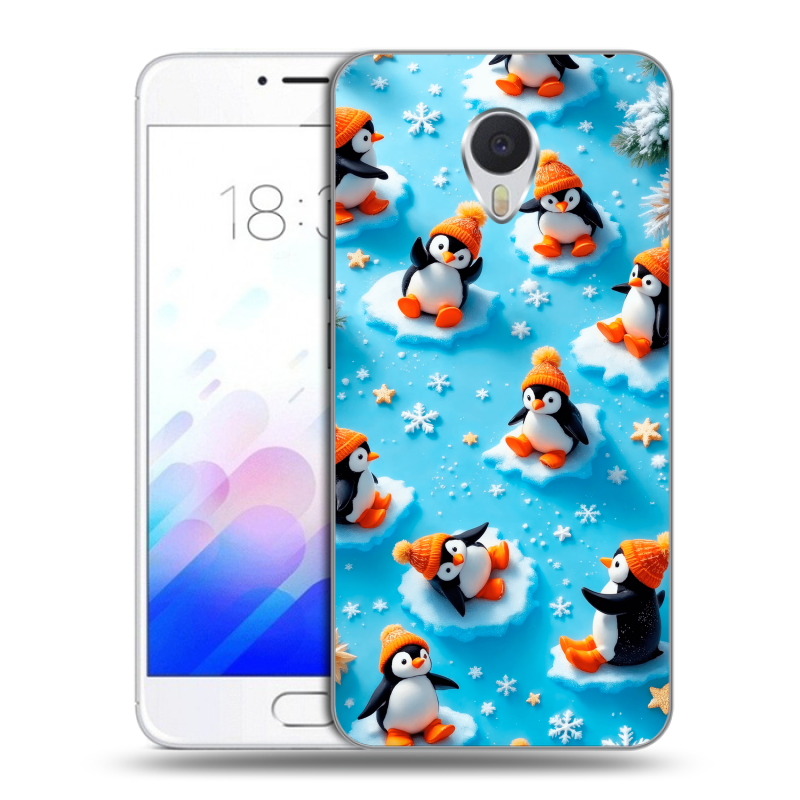 Пластиковый чехол на Meizu M3E с принтом Новый год Пластиковый чехол на Meizu M3E с принтом Новый год