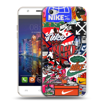 Силиконовый чехол на BQ Amsterdam с принтом Найк Nike яркий Силиконовый чехол на BQ Amsterdam с принтом Найк Nike яркий
