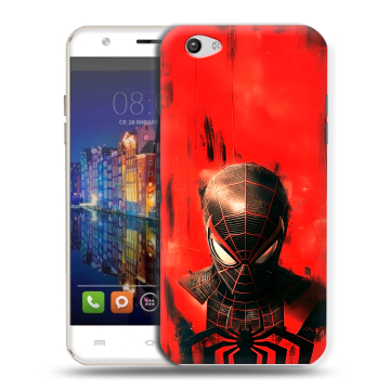 Силиконовый чехол на BQ Amsterdam с принтом человек паук spiderman