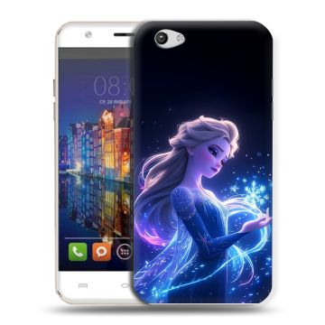 Силиконовый чехол на BQ Amsterdam с принтом Холодное сердце Frozen