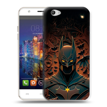 Силиконовый чехол на BQ Amsterdam с принтом Batman Бэтмен