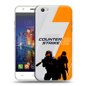 Силиконовый чехол на BQ Amsterdam с принтом Counter Strike