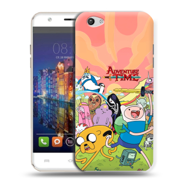 Силиконовый чехол на BQ Amsterdam с принтом Adventure time Время приключений