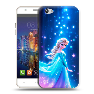 Силиконовый чехол на BQ Amsterdam с принтом Холодное сердце Frozen