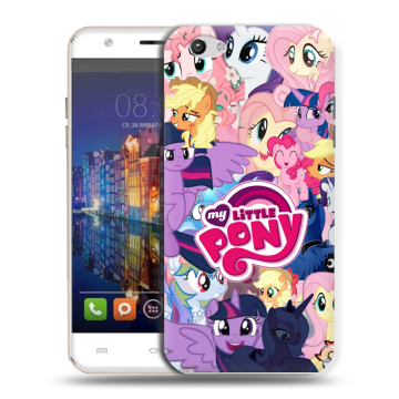 Силиконовый чехол на BQ Amsterdam с принтом My little pony Дружба чудо