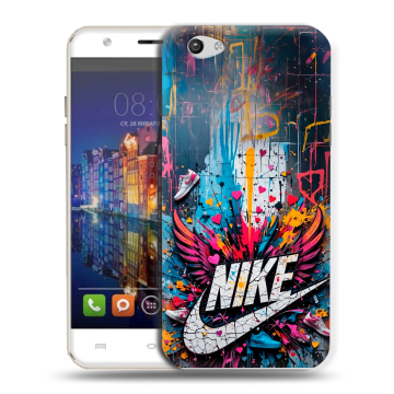 Силиконовый чехол на BQ Amsterdam с принтом Nike Найк Силиконовый чехол на BQ Amsterdam с принтом Nike Найк