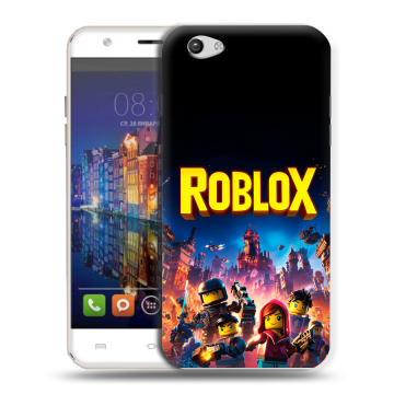 Силиконовый чехол на BQ Amsterdam с принтом Roblox Роблокс