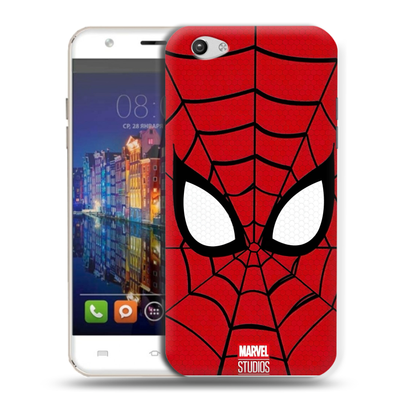 Силиконовый чехол на BQ Amsterdam с принтом человек паук spiderman Силиконовый чехол на BQ Amsterdam с принтом человек паук spiderman