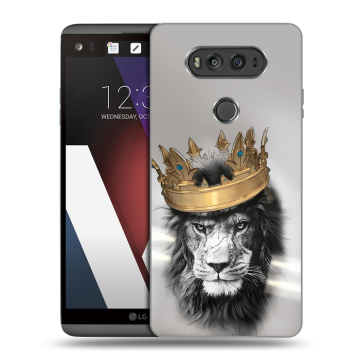 Пластиковый чехол на LG V20 с принтом Лев с короной Пластиковый чехол на LG V20 с принтом Лев с короной