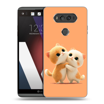 Пластиковый чехол на LG V20 с принтом Милые котики Пластиковый чехол на LG V20 с принтом Милые котики