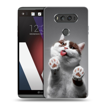Пластиковый чехол на LG V20 с принтом Коты Пластиковый чехол на LG V20 с принтом Коты
