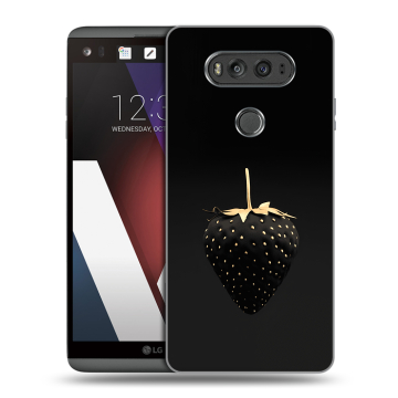 Пластиковый чехол на LG V20 с принтом Черная клубника Пластиковый чехол на LG V20 с принтом Черная клубника