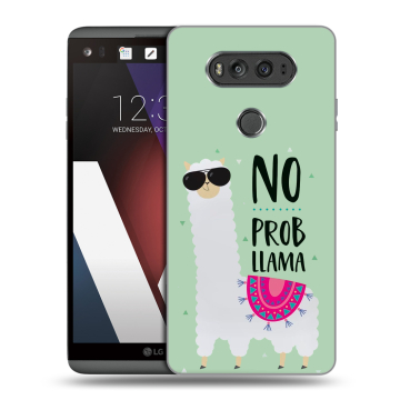 Пластиковый чехол на LG V20 с принтом Лама Пластиковый чехол на LG V20 с принтом Лама