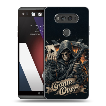 Пластиковый чехол на LG V20 с принтом Скелет карты Пластиковый чехол на LG V20 с принтом Скелет карты