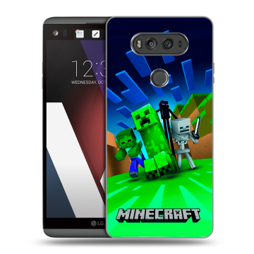 Пластиковый чехол на LG V20 с принтом Майнкрафт Пластиковый чехол на LG V20 с принтом Майнкрафт