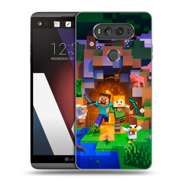 Пластиковый чехол на LG V20 с принтом Майнкрафт Minecraft Пластиковый чехол на LG V20 с принтом Майнкрафт Minecraft