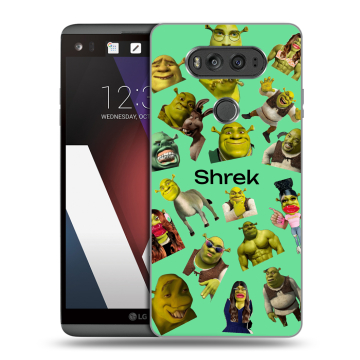 Пластиковый чехол на LG V20 с принтом Шрек Shrek Пластиковый чехол на LG V20 с принтом Шрек Shrek