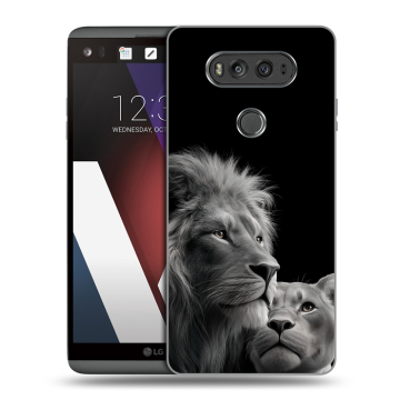 Пластиковый чехол на LG V20 с принтом Лев кошки Пластиковый чехол на LG V20 с принтом Лев кошки