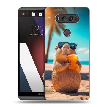 Пластиковый чехол на LG V20 с принтом Капибара Пластиковый чехол на LG V20 с принтом Капибара