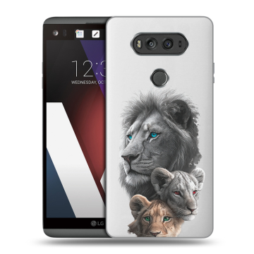 Пластиковый чехол на LG V20 с принтом Львы Пластиковый чехол на LG V20 с принтом Львы