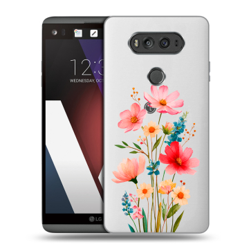Пластиковый чехол на LG V20 с принтом Цветы Пластиковый чехол на LG V20 с принтом Цветы