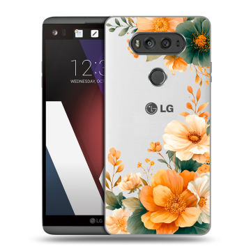 Пластиковый чехол на LG V20 с принтом Цветы принт Пластиковый чехол на LG V20 с принтом Цветы принт