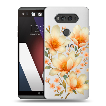 Пластиковый чехол на LG V20 с принтом Цветы Пластиковый чехол на LG V20 с принтом Цветы