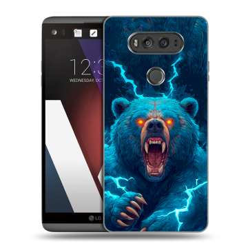 Пластиковый чехол на LG V20 с принтом Медведь Пластиковый чехол на LG V20 с принтом Медведь