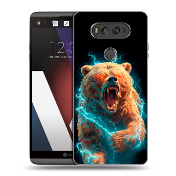 Пластиковый чехол на LG V20 с принтом Медведь Пластиковый чехол на LG V20 с принтом Медведь