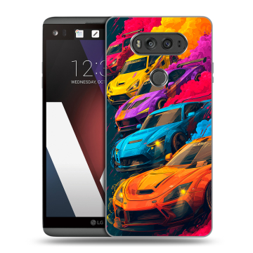 Пластиковый чехол на LG V20 с принтом Тачки Пластиковый чехол на LG V20 с принтом Тачки