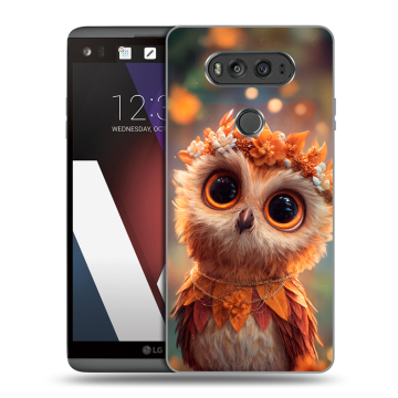 Пластиковый чехол на LG V20 с принтом Милая сова Пластиковый чехол на LG V20 с принтом Милая сова