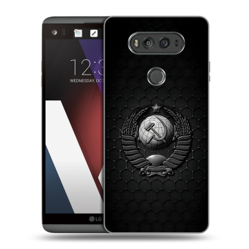 Пластиковый чехол на LG V20 с принтом Герб Флаг СССР Пластиковый чехол на LG V20 с принтом Герб Флаг СССР