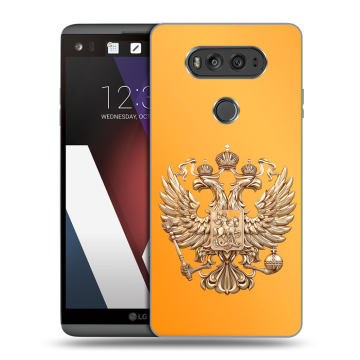 Пластиковый чехол на LG V20 с принтом Герб Флаг России Пластиковый чехол на LG V20 с принтом Герб Флаг России