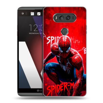 Пластиковый чехол на LG V20 с принтом Spiderman Человек паук Пластиковый чехол на LG V20 с принтом Spiderman Человек паук