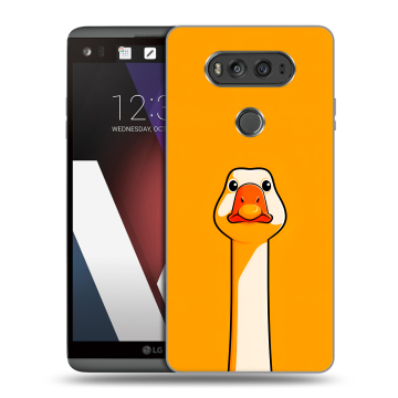 Пластиковый чехол на LG V20 с принтом Смешная утка Пластиковый чехол на LG V20 с принтом Смешная утка
