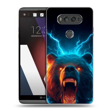 Пластиковый чехол на LG V20 с принтом Медведь Пластиковый чехол на LG V20 с принтом Медведь