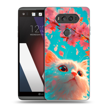 Пластиковый чехол на LG V20 с принтом Красивый кот Пластиковый чехол на LG V20 с принтом Красивый кот