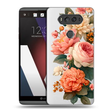 Пластиковый чехол на LG V20 с принтом цветы Пластиковый чехол на LG V20 с принтом цветы