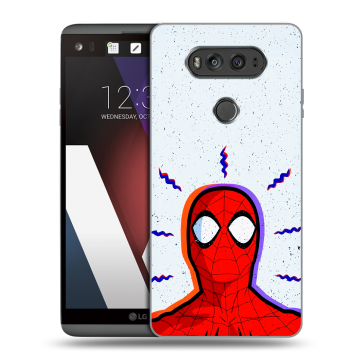 Пластиковый чехол на LG V20 с принтом Spiderman Человек паук Пластиковый чехол на LG V20 с принтом Spiderman Человек паук