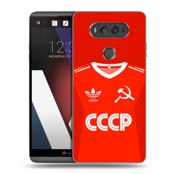 Пластиковый чехол на LG V20 с принтом Флаг Герб СССР Пластиковый чехол на LG V20 с принтом Флаг Герб СССР