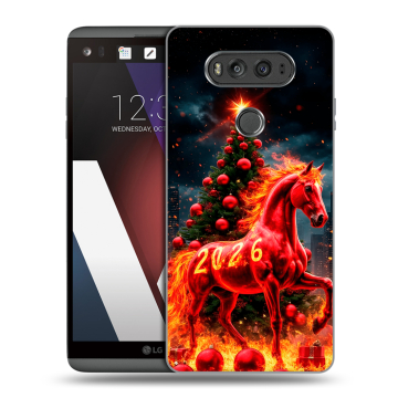 Пластиковый чехол на LG V20 с принтом Новый год Пластиковый чехол на LG V20 с принтом Новый год