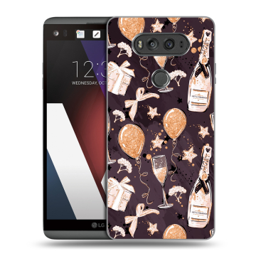 Пластиковый чехол на LG V20 с принтом Новый год Пластиковый чехол на LG V20 с принтом Новый год