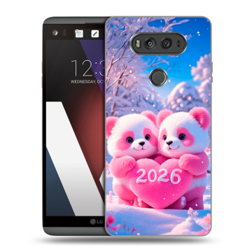 Пластиковый чехол на LG V20 с принтом Новый год Пластиковый чехол на LG V20 с принтом Новый год