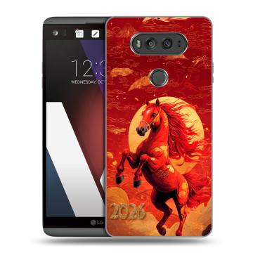 Пластиковый чехол на LG V20 с принтом Новый год Пластиковый чехол на LG V20 с принтом Новый год