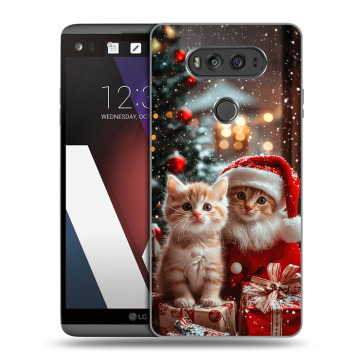 Пластиковый чехол на LG V20 с принтом Новый год Пластиковый чехол на LG V20 с принтом Новый год