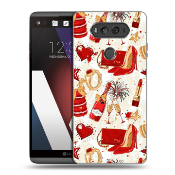 Пластиковый чехол на LG V20 с принтом Новый год Пластиковый чехол на LG V20 с принтом Новый год