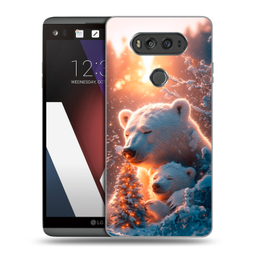 Пластиковый чехол на LG V20 с принтом Новый год Пластиковый чехол на LG V20 с принтом Новый год