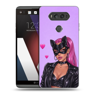 Пластиковый чехол на LG V20 с принтом женский Пластиковый чехол на LG V20 с принтом женский