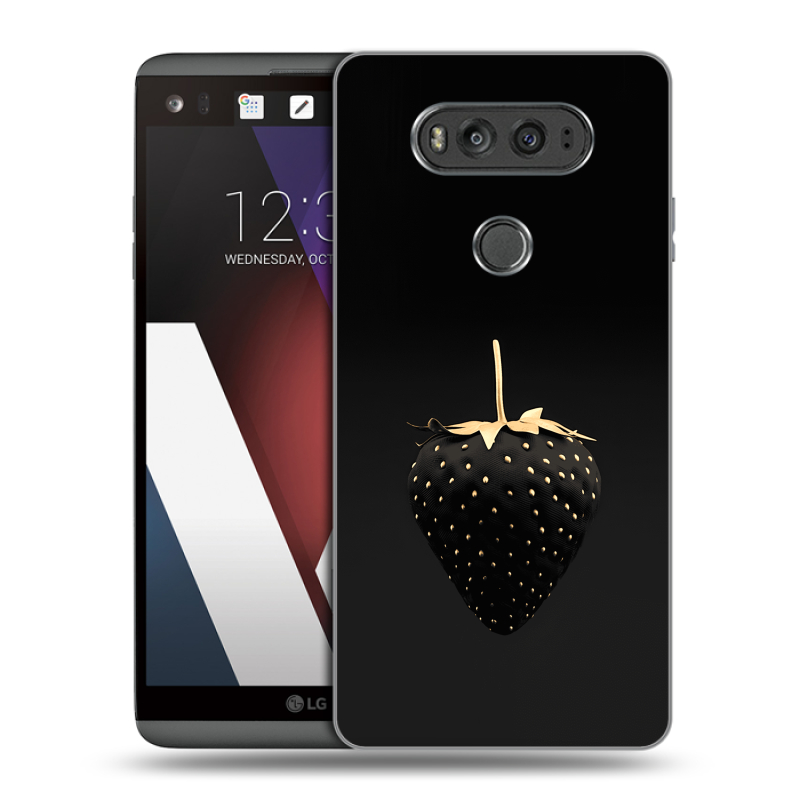 Пластиковый чехол на LG V20 с принтом Черная клубника Пластиковый чехол на LG V20 с принтом Черная клубника