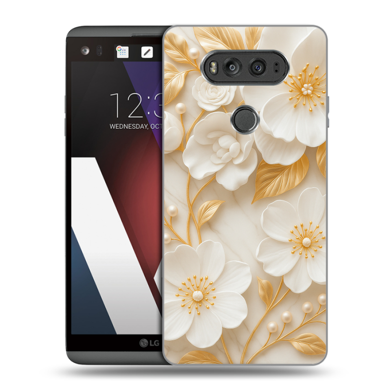 Пластиковый чехол на LG V20 с принтом Цветы Пластиковый чехол на LG V20 с принтом Цветы